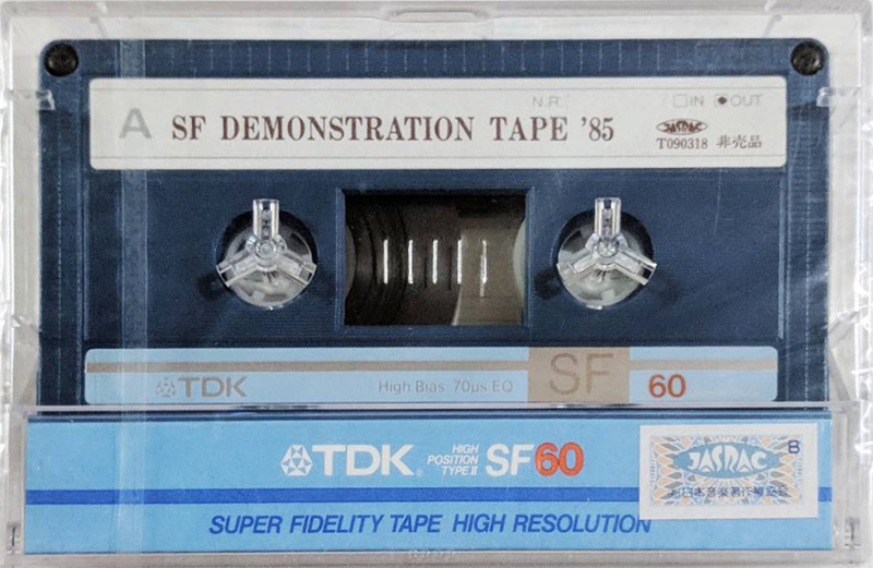 Compact Cassette TDK SF 60 "SF Demonstration Tape `85" Type II Chrome 1985 Japan