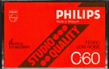 Compact Cassette Philips Studio Quality 60 Type I Normal 1978 Europe