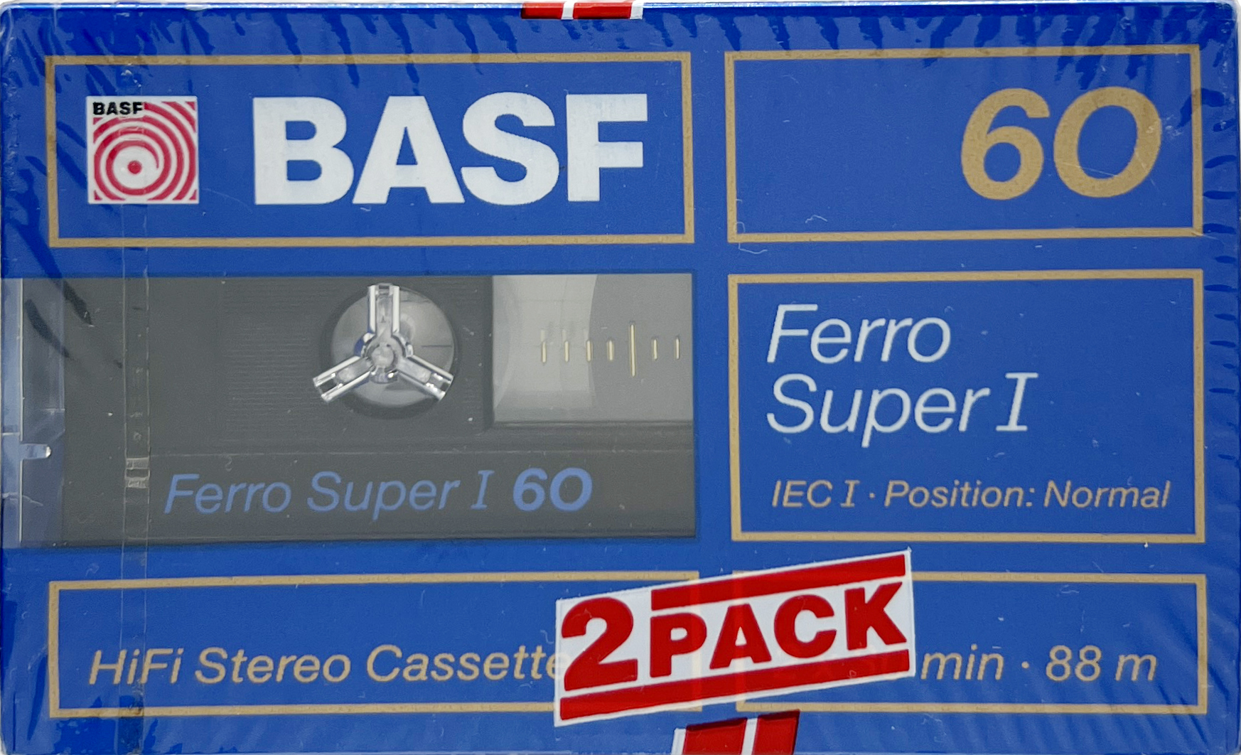 2 pack BASF Ferro Super I 60 Type I Normal 1989 Europe