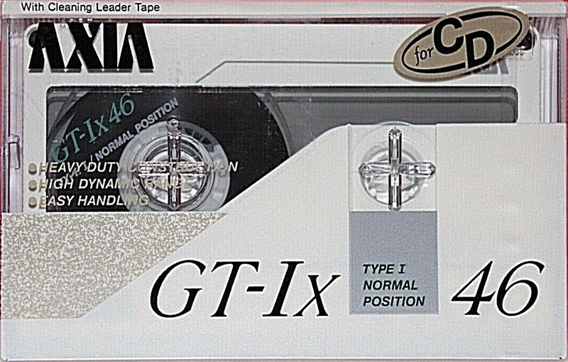Compact Cassette AXIA GT-Ix 46 "GT-1x W 46" Type I Normal 1989 Japan