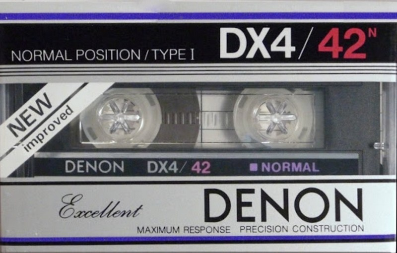 Compact Cassette Denon DX4 42 Type I Normal 1983 Japan
