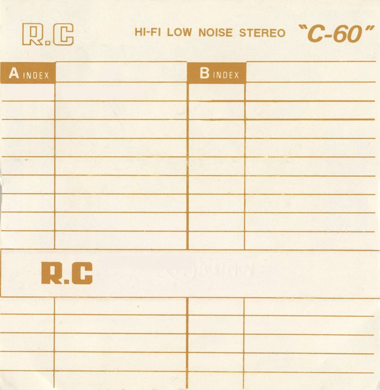 Compact Cassette R.C 60 Type I Normal Germany