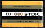 Compact Cassette TDK ED 60 Type I Normal 1977 Europe, USA