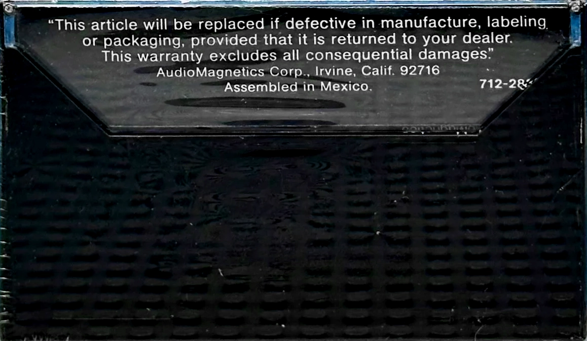 Compact Cassette Tracs 90 Type I Normal 1977 USA