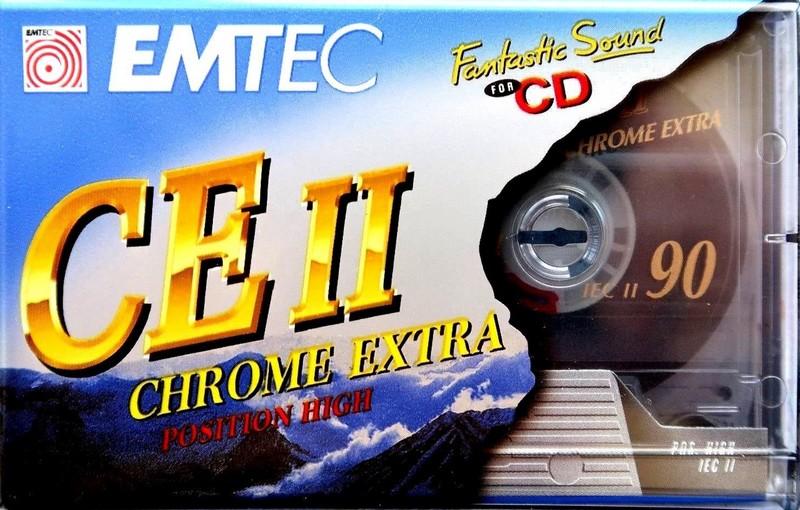 Compact Cassette Emtec CE II Chrome Extra 90 Type II Chrome 2004 Europe