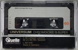 Compact Cassette Universum Super 60 Type II Chrome 1984 Europe