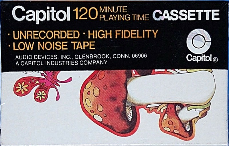 Compact Cassette Capitol Psychedelic Mushroom 120 Type I Normal 1970 USA