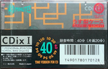 Compact Cassette Sony CDix I 40 "C-40CDX1" Type I Normal 1991 Japan