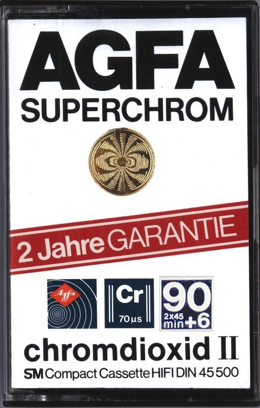 Compact Cassette AGFA Superchrom 90+6 Type II Chrome 1981 Europe
