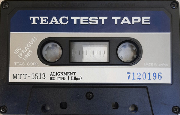 Compact Cassette Teac MTT "5513" Test Cassette Japan