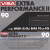 Compact Cassette Visa Extra Performance II 90 Type II Chrome 1981 North America