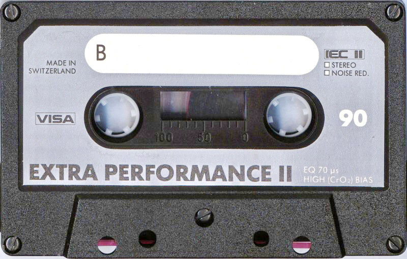 Compact Cassette Visa Extra Performance II 90 Type II Chrome 1981 North America