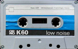 Compact Cassette ORWO 60 "white" Type I Normal 1986 East Germany