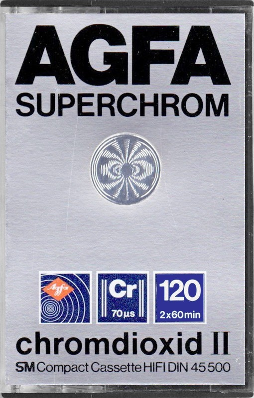Compact Cassette AGFA Superchrom 120 Type II Chrome 1980 Europe