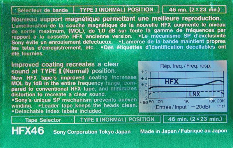 Compact Cassette: Sony  - HFX 46