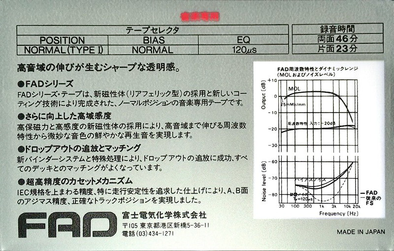 Compact Cassette:  Fujitsu - FAD 46