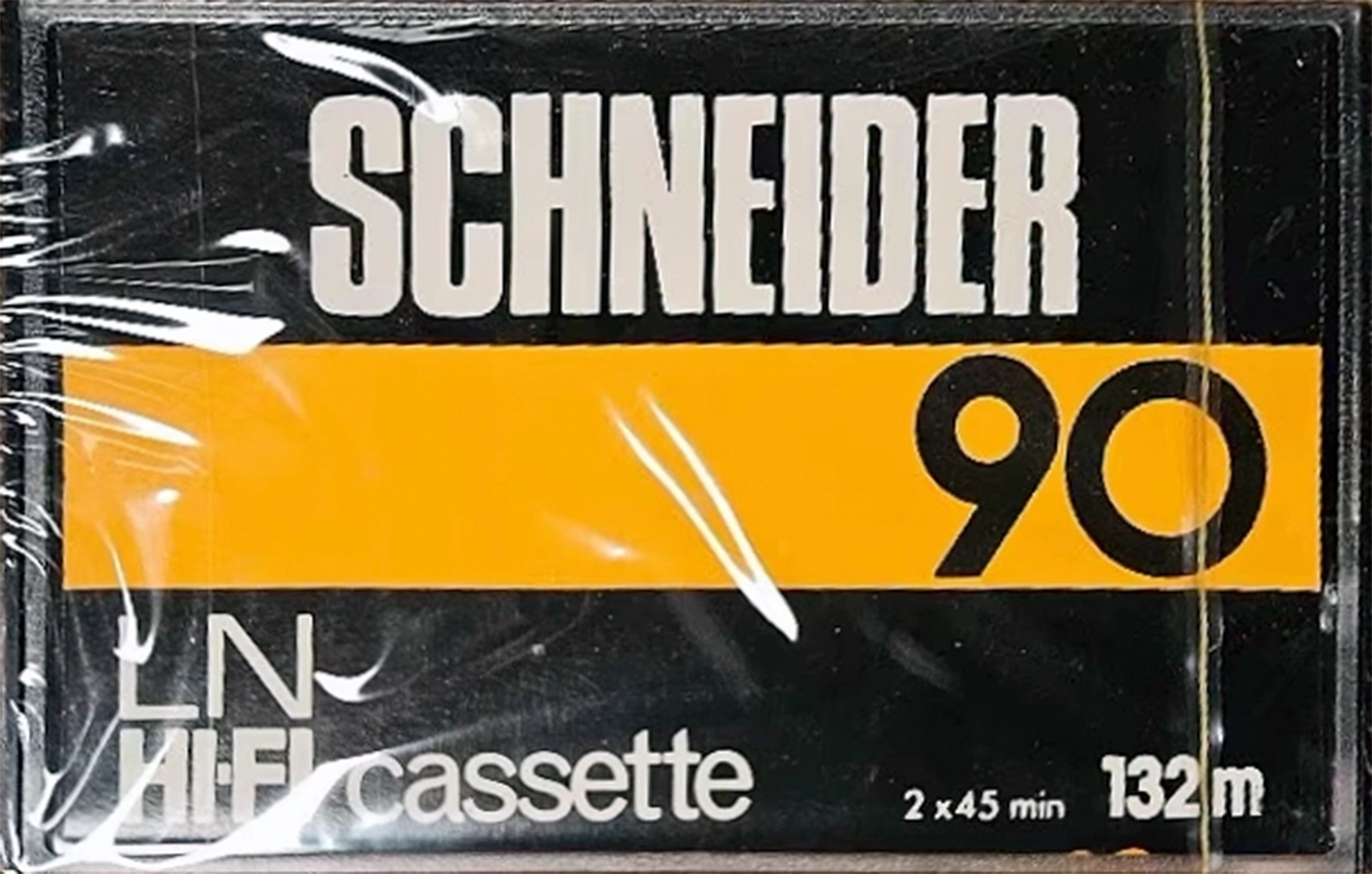 Compact Cassette Schneider 90 "LN HIFI" Type I Normal 1976 Europe