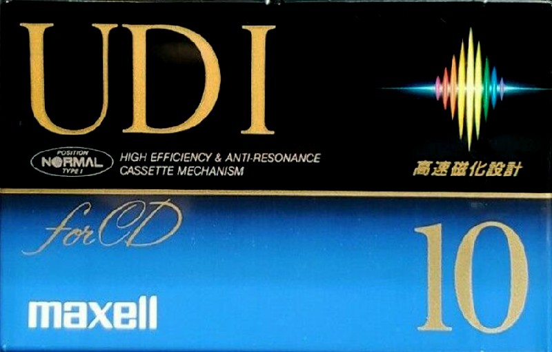 Compact Cassette Maxell UDI / UD1 10 Type I Normal 1992 Japan