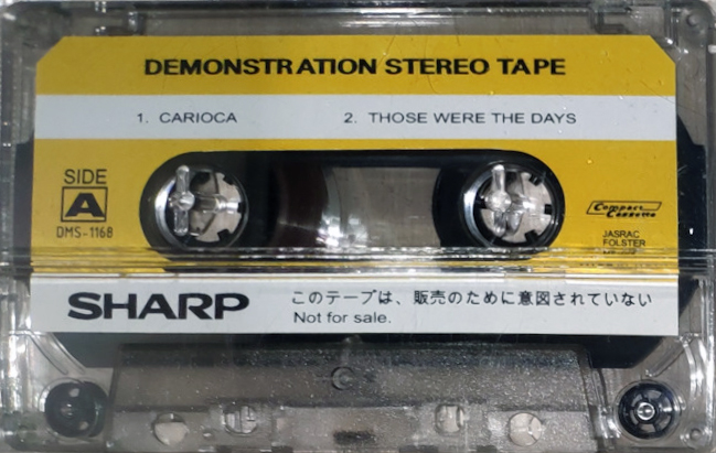 Compact Cassette Sharp Demonstration Tape Japan