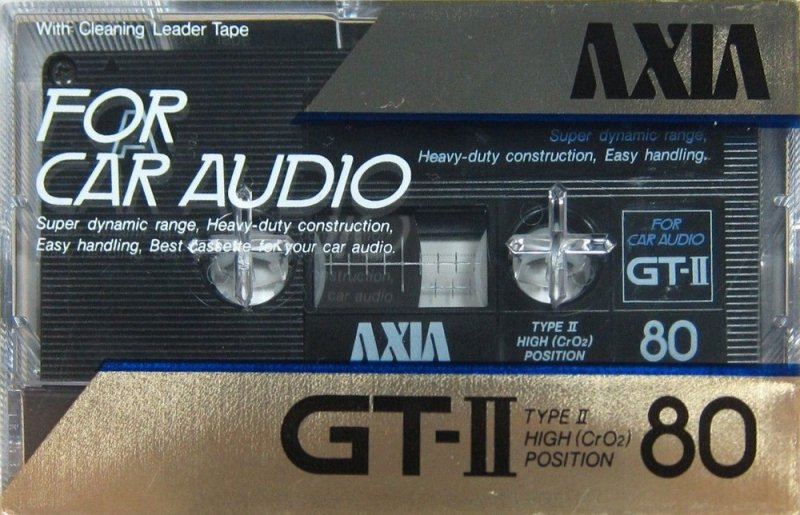 Compact Cassette: FUJI AXIA - GT-II 80