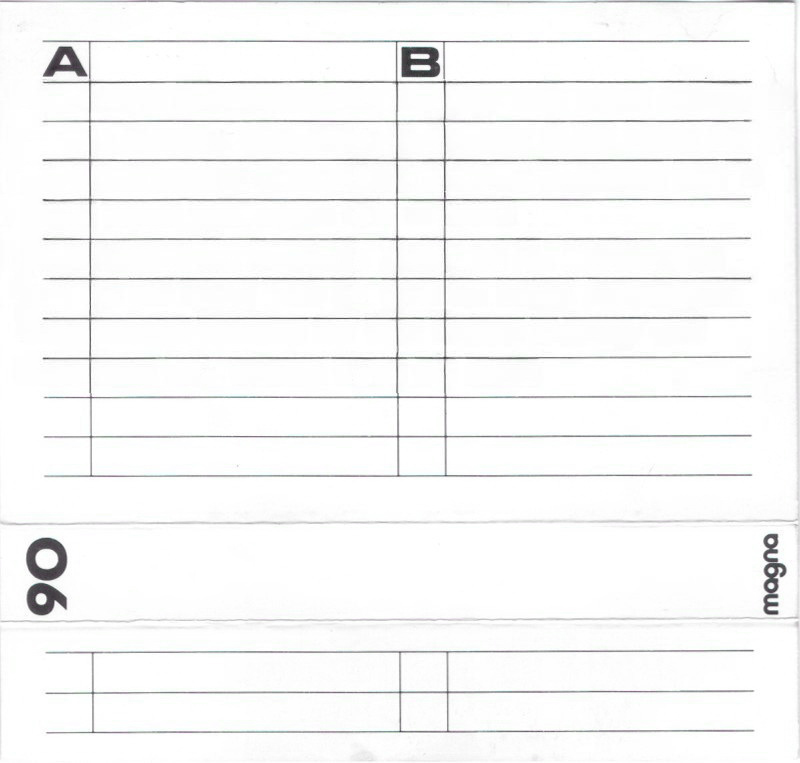 Compact Cassette Magna Chromdioxid II CR 90 Type II Chrome 1987 Europe