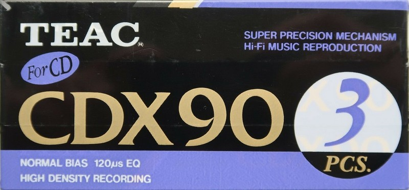 3 pack Teac CDX 90 Type I Normal 1990 Europe