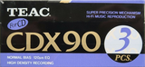 3 pack Teac CDX 90 Type I Normal 1990 Europe