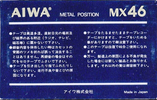 Compact Cassette Aiwa MX 46 Type IV Metal 1982 Japan