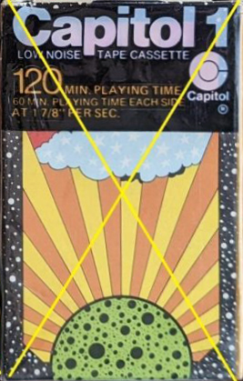 Compact Cassette Capitol 1 Psychedelic Planet 120 Type I Normal 1970 USA