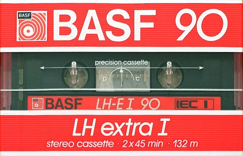 Compact Cassette BASF LH Extra I 90 "LH-E I" Type I Normal 1985 North America
