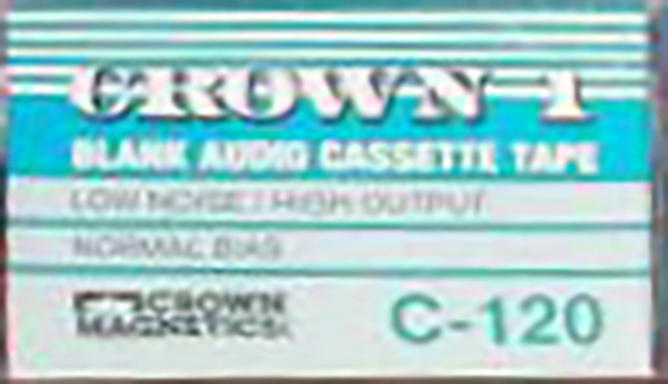 Compact Cassette Crown 1 120 Type I Normal USA