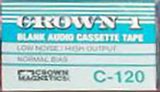 Compact Cassette Crown 1 120 Type I Normal USA
