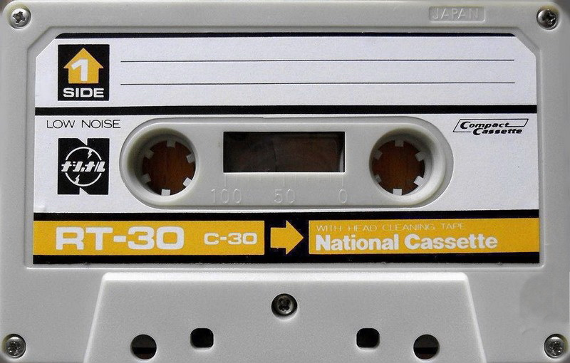 Compact Cassette National RT 30 "RT-30" Type I Normal 1972 Japan