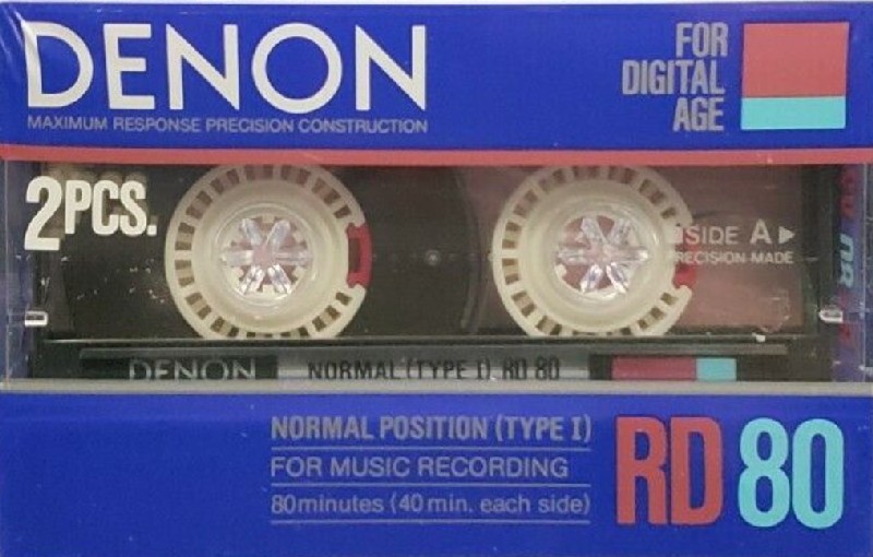 2 pack Denon RD 80 Type I Normal 1986 Japan
