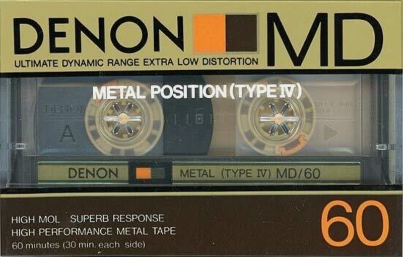 Compact Cassette Denon MD 60 Type IV Metal 1985 Japan