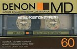 Compact Cassette Denon MD 60 Type IV Metal 1985 Japan