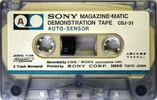 Compact Cassette Sony 30 "CDJ-31" Demonstration Tape 1968 Japan