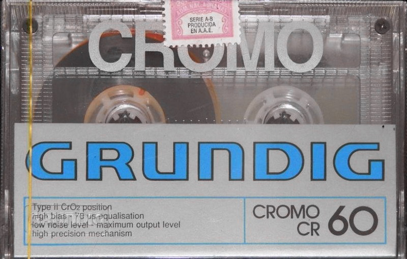 Compact Cassette Grundig 60 Type II Chrome Argentina