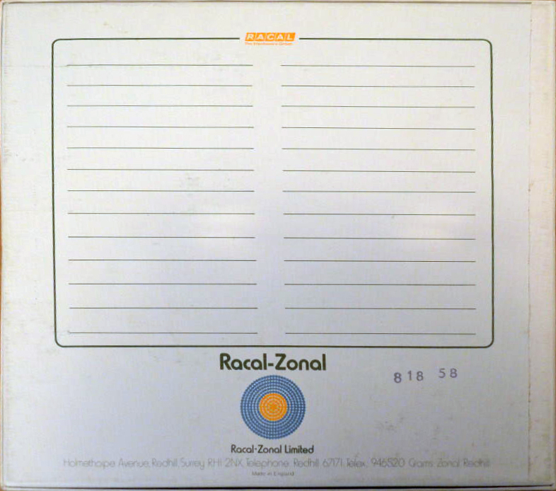 Reels Racal Racal-Zonal Type I Normal Europe