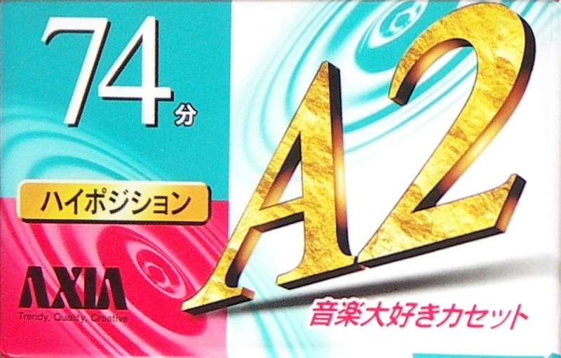 Compact Cassette AXIA A2 74 Type II Chrome 2000 Japan