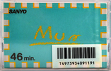 Compact Cassette Sanyo Mun 46 "C-U46MW(B)" Type I Normal 1986 Japan