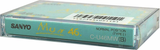 Compact Cassette Sanyo Mun 46 "C-U46MW(B)" Type I Normal 1986 Japan
