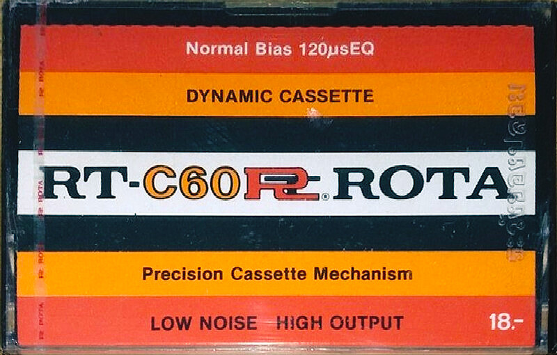 Compact Cassette ROTA RT 60 Type I Normal Thailand