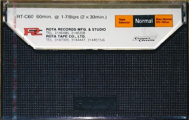 Compact Cassette ROTA RT 60 Type I Normal Thailand