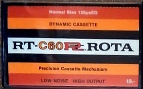 Compact Cassette ROTA 60 "RT" Type I Normal Thailand