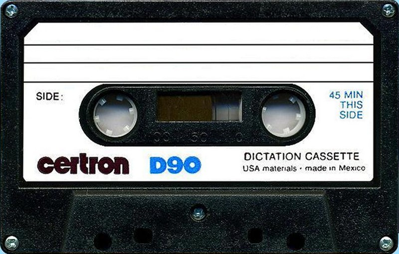 Compact Cassette Certron 60 Dictating Cassette 1978 Mexico
