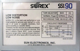 Compact Cassette Sorex SS-I 90 Type I Normal 1987 South Korea
