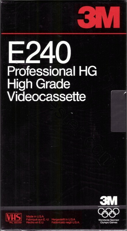 VHS, Video Home System: 3M  - E 240