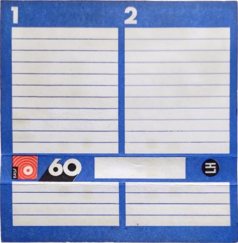 Compact Cassette BASF LH 60 "Basfita" Type I Normal 1973 Brazil