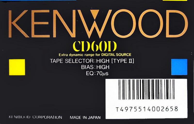 Compact Cassette:  Kenwood - CD 60